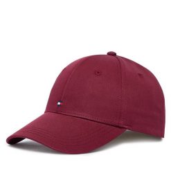Czapka z daszkiem Tommy Hilfiger. Czerwone czapki damskie Tommy Hilfiger, bez wzorów. Za 169.99 zł.