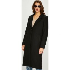 Review - Płaszcz. Czarne płaszcze damskie Review, s, bez wzorów, z materiału, klasyczne, bez kołnierzyka, bez kaptura. W wyprzedaży za 399.90 zł.