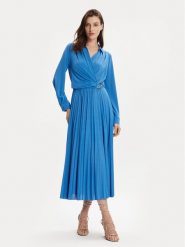 Marella Sukienka codzienna Evelin 2413621011 Niebieski Regular Fit. Niebieskie sukienki damskie Marella, na co dzień, m, bez wzorów, z syntetyku, bez kołnierzyka, bez ramiączek, proste. Za 819.99 zł.