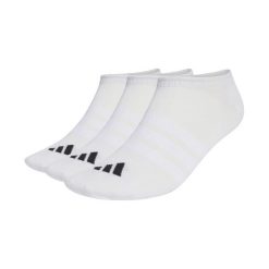 Skarpety adidas Thin&Light Sportswear No Show, 3 pary. Białe skarpetki damskie Adidas, bez wzorów, z bawełny. Za 44.95 zł.