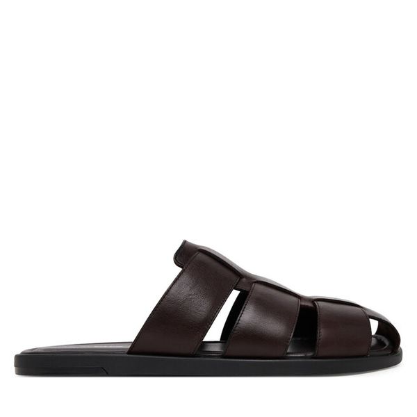 Klapki Aldo. Brązowe klapki męskie Aldo, bez wzorów, bez zapięcia. Za 419.99 zł.