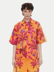 Adidas Koszula FARM Premium JD6281 Pomarańczowy Loose Fit. Brązowe koszule damskie Adidas, l, bez wzorów, z syntetyku, bez kołnierzyka, bez ramiączek. Za 259.99 zł.