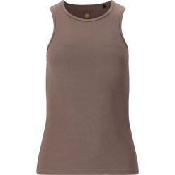 Damski tank top Athlecia Tinashe. Brązowe topy damskie Athlecia, bez wzorów, sportowe, bez kołnierzyka, bez ramiączek. Za 124.00 zł.