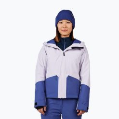 Kurtka narciarska damska Rossignol Rochrun Insulated. Fioletowe kurtki sportowe damskie Rossignol, na zimę, bez wzorów, bez ramiączek, bez kaptura, narciarskie. Za 1,169.00 zł.