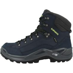 Buty trekkingowe męskie Lowa Renegade Gtx Mid. Niebieskie trekkingi męskie Lowa, na jesień, z materiału, za kostkę, bez zapięcia. Za 729.00 zł.