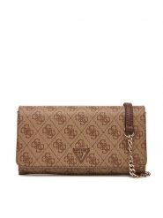 Guess Torebka Noelle II Mini HWBG96 72750 Brązowy. Brązowe torebki wizytowe damskie Guess, z aplikacjami, ze skóry, bez dodatków. Za 309.99 zł.