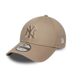 Czapka z daszkiem New Era New York Yankees Outline 9FORTY. Brązowe czapki damskie New Era, bez wzorów, z materiału, klasyczne. Za 122.50 zł.