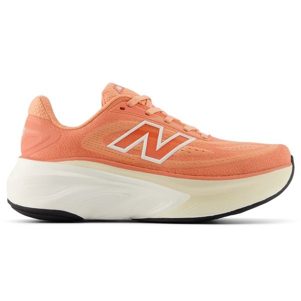 Buty damskie New Balance Fresh Foam x More v6 WMORLG6 – pomarańczowe. Brązowe obuwie sportowe damskie New Balance, bez wzorów, bez zapięcia, do biegania. Za 499.99 zł.