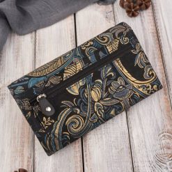 Paolo Peruzzi Portfel damski skórzany duży z orientalnym wzorem T-01-G. Portfele damskie Paolo Peruzzi. Za 121.83 zł.