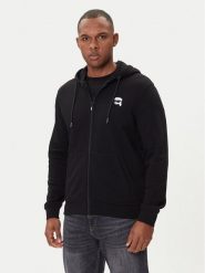 KARL LAGERFELD Bluza 705045 554910 Czarny Regular Fit. Czarne bluzy męskie KARL LAGERFELD, m, bez wzorów, z bawełny, bez ramiączek, bez kaptura. Za 839.99 zł.