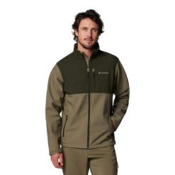 Męska kurtka Columbia Ascender Softshell J 1556534398. Zielone kurtki męskie Columbia, l, bez wzorów, z materiału, bez kaptura, trekkingowe. Za 450.88 zł.
