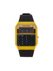 Casio Zegarek CA-53WPC-1BER Żółty. Żółte, cyfrowe zegarki męskie Casio, bez wzorów. Za 379.99 zł.