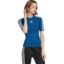 Adidas Originals Koszulka Niebieski. Niebieskie bluzki damskie adidas Originals, s, bez wzorów, z bawełny, bez kołnierzyka, bez ramiączek. Za 145.95 zł.