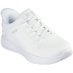Adidasy Skechers Uno Lite-floating Steps, Kobiety. Białe obuwie sportowe damskie Skechers, bez wzorów, ze skóry ekologicznej, bez zapięcia. Za 390.00 zł.