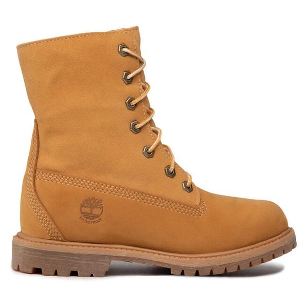 Trapery Timberland. Brązowe trapery damskie Timberland, bez zapięcia. Za 649.99 zł.