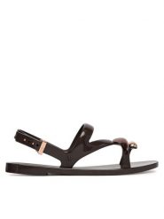 Melissa Sandały Melissa Iris Sandal Ad 37849 Brązowy. Brązowe sandały damskie Melissa, bez wzorów, z tworzywa sztucznego, bez obcasa, na płaskiej podeszwie, bez zapięcia. Za 268.99 zł.