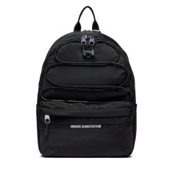 Plecak Versace Jeans Couture. Czarne plecaki męskie Versace Jeans Couture, bez wzorów, z jeansu, sportowe. Za 579.99 zł.