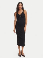 Bardot Sukienka letnia Mason 60517DB Czarny Slim Fit. Czarne sukienki damskie Bardot, na lato, bez wzorów, z bawełny, bez kołnierzyka, bez ramiączek. Za 439.99 zł.