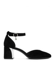 Lasocki Czółenka CEO-WB-UMI-03 Czarny. Czarne czółenka damskie Lasocki, bez wzorów, ze skóry, bez obcasa, bez zapięcia. Za 229.99 zł.