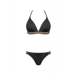 Strój kąpielowy damski dwuczęściowy kostium plażę basen Self Cosmo. Czarne bikini SELF HEAT, bez wzorów. Za 169.00 zł.