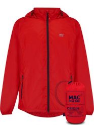 Mac in a Sac - Płaszcz przeciwdeszczowy - Czerwony. Czerwone płaszcze damskie Mac In A Sac, l, bez wzorów, z materiału, klasyczne, bez kołnierzyka, z kapturem. Za 308.50 zł.