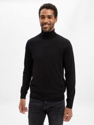 JOOP! sweter z golfem - Donte Mężczyźni wełna ze strzyży czarny, XL. Czarne swetry męskie JOOP!, m, bez wzorów, z wełny, eleganckie, bez kołnierzyka, bez ramiączek. Za 499.95 zł.