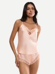 Triumph Piżama A Weekend To Remember 10225050 Beżowy Regular Fit. Brązowe piżamy damskie Triumph, bez wzorów, z syntetyku, bez ramiączek. Za 189.99 zł.