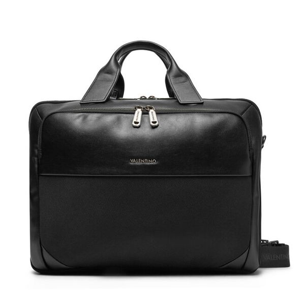 Torba na laptopa Valentino. Czarne torby na laptopa damskie Valentino, bez wzorów. Za 469.99 zł.