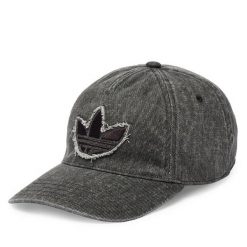 Czapka z daszkiem adidas. Czarne czapki damskie Adidas, bez wzorów, z denimu. Za 119.99 zł.