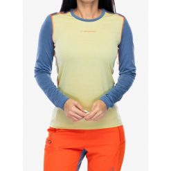 Bluza termoaktywna damska La Sportiva Tour Long Sleeve. Żółte bluzy damskie La Sportiva, na zimę, l, bez wzorów, sportowe, bez ramiączek, bez kaptura. Za 277.99 zł.
