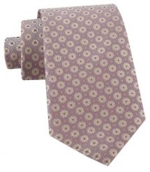 Krawat Męski - Jasna Lilia w Groszki - Alties. Krawaty i muchy Alties, bez wzorów, z tkaniny, eleganckie. Za 55.00 zł.
