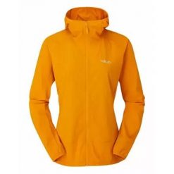Kurtka softshell damska Rab Borealis. Szare kurtki sportowe damskie RAB, l, bez wzorów, z softshellu, bez ramiączek, bez kaptura, trekkingowe. Za 469.99 zł.
