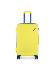 Semi Line Walizka średnia T5934-2 Żółty. Żółte walizki męskie Semi-line, bez wzorów, z tworzywa sztucznego, średnie. Za 189.99 zł.