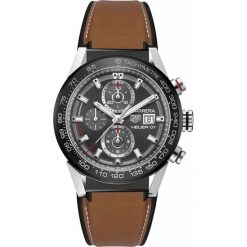 ZEGAREK TAG HEUER CARRERA CAR201W.FT6122. Czarne zegarki męskie TAG HEUER, bez wzorów, z gumy, ceramiczne. Za 20,790.00 zł.