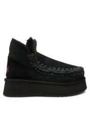 Mou Śniegowce Mini Eskimo Platform Boot FW681000A Czarny. Czarne śniegowce damskie Mou, ze skóry, bez zapięcia. Za 749.99 zł.