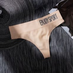 Figi brazyliany sportowe z elastycznym pasem Neige. Brązowe bielizna sportowa damska Intica, l, bez wzorów, z materiału. Za 49.00 zł.