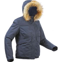 Kurtka turystyczna damska zimowa Quechua SH500 -8°C wodoodporna. Niebieskie kurtki sportowe damskie QUECHUA, na zimę, m, bez wzorów, z futra, bez ramiączek, bez kaptura, trekkingowe. Za 249.99 zł.
