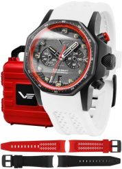 Zegarek męski Vostok Europe VK64-640C699SW biały. Białe zegarki męskie Vostok Europe, bez wzorów. Za 6,732.41 zł.