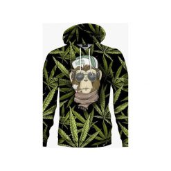 Monkey 420 hoodie. Bluzy męskie Mars from venus, xxl, bez wzorów, bez kaptura. Za 173.40 zł.