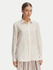 Weekend Max Mara Koszula Werner 2615111072 Écru Regular Fit. Białe koszule damskie Weekend Max Mara, bez wzorów, ze lnu, bez kołnierzyka, bez ramiączek. Za 889.99 zł.