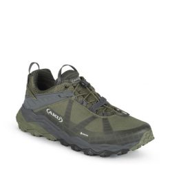 Buty trekkingowe Aku Flyrock GTX. Zielone trekkingi męskie Aku, bez zapięcia. Za 778.05 zł.