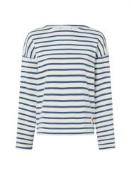 Marie Lund Bluza Kobiety Bawełna biały|niebieski|wielokolorowy, S. Białe bluzy damskie Marie Lund, s, bez wzorów, z bawełny, bez ramiączek, bez kaptura. Za 249.95 zł.