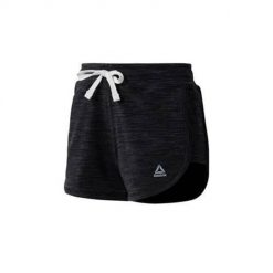 Spodnie sportowe damskie Reebok EL Marble Short. Czarne spodnie dresowe damskie Reebok, bez wzorów, sportowe, długie. Za 203.00 zł.