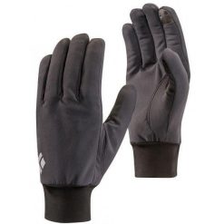 Rękawiczki turystyczne unisex Black Diamond Lightweight Softshell. Szare rękawiczki damskie Black Diamond, bez wzorów, z softshellu. Za 89.99 zł.