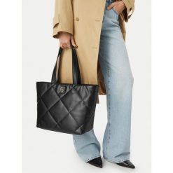 Torebka Nine West. Czarne shopperki damskie Nine West, bez wzorów, bez dodatków. Za 279.99 zł.