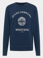 Mustang Bluza Clio 1014785 Granatowy Regular Fit. Niebieskie bluzy męskie Mustang, m, bez wzorów, z bawełny, bez ramiączek, bez kaptura. Za 279.99 zł.