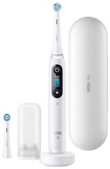 Szczoteczka magnetyczna Oral-B iO 8N White Alabaster + Etui biały. Białe szczoteczki elektryczne Oral-B. Za 699.00 zł.