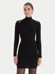 Marciano Guess Sukienka dzianinowa 5BGK52 5881Z Czarny Slim Fit. Czarne sukienki damskie Marciano Guess, z aplikacjami, z dzianiny, bez kołnierzyka, bez ramiączek. Za 989.99 zł.