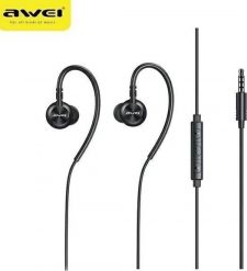 Słuchawki Awei Awei Słuchawki Stereo L3 3,5Mm Jack Czarny/Black. Czarne słuchawki douszne Awei. Za 37.65 zł.