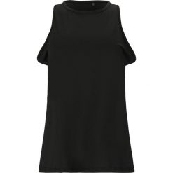 Damski tank top Elite Lab LAB. Czarne topy damskie ELITE LAB, bez wzorów, eleganckie, bez kołnierzyka, bez ramiączek. Za 150.50 zł.